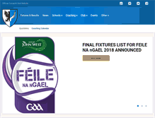 Tablet Screenshot of connachtgaa.ie